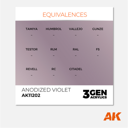 AK Interactive - 3Gen Acrylics Paint - Anodized Violet - AK11202 - Gothaforce