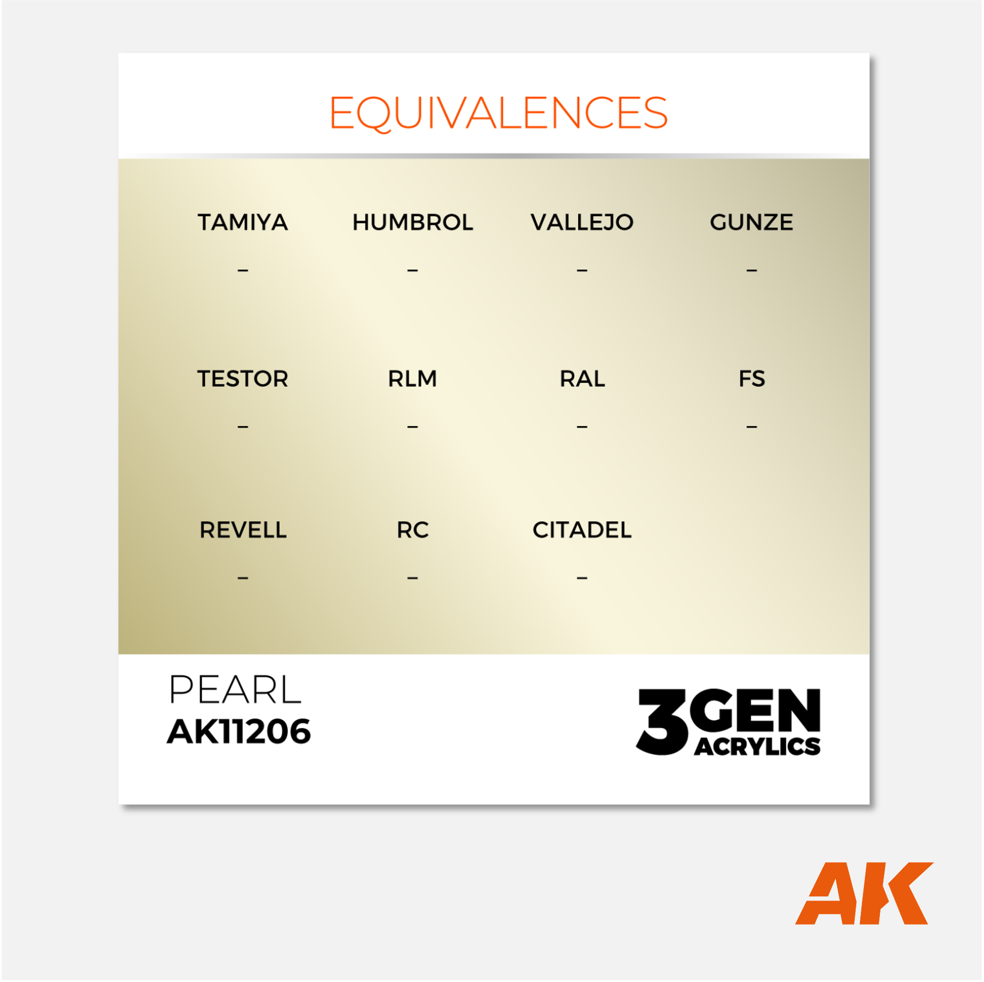 AK Interactive - 3Gen Acrylics Paint - Pearl - AK11206 - Gothaforce