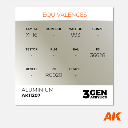 AK Interactive - 3Gen Acrylics Paint - Aluminium - AK11207 - Gothaforce