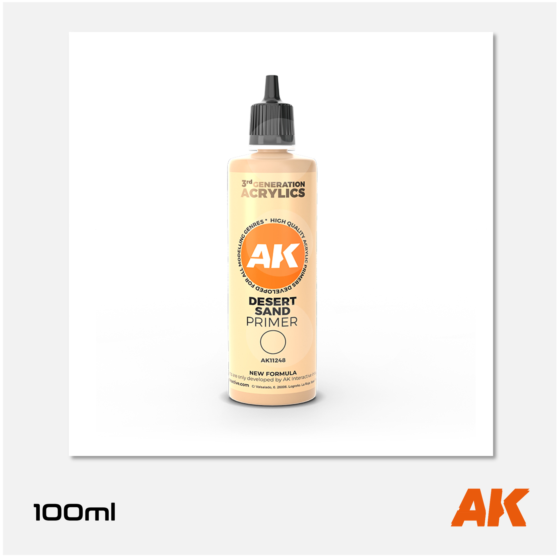 AK 3Gen Acrylics Primer - Desert Sand (100ml)