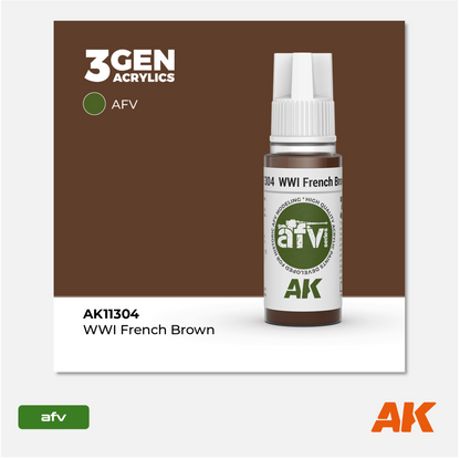 AK 3Gen Acrylics - WWI French Brown