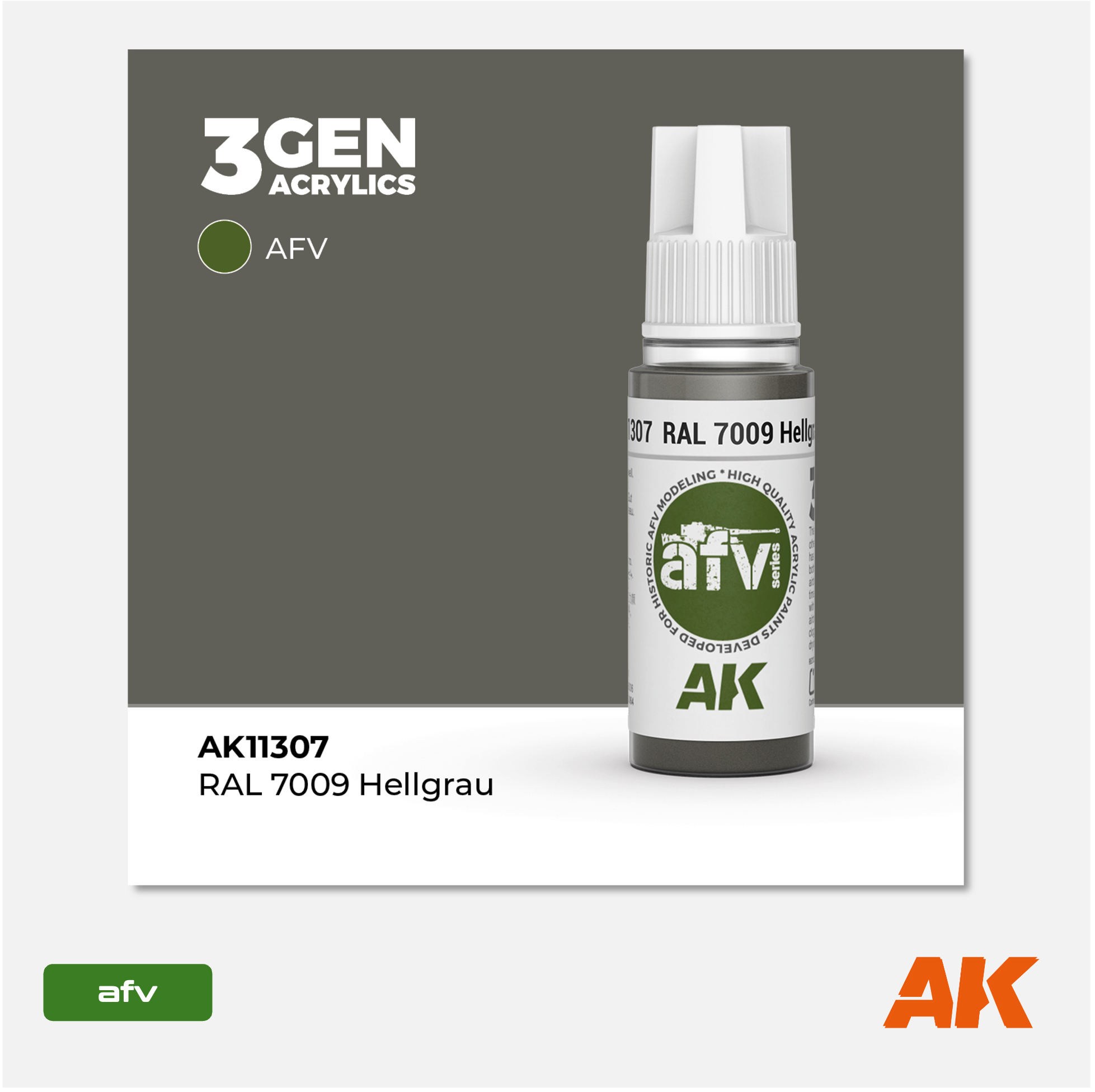 AK 3Gen Acrylics - Hellgrau RAL 7009