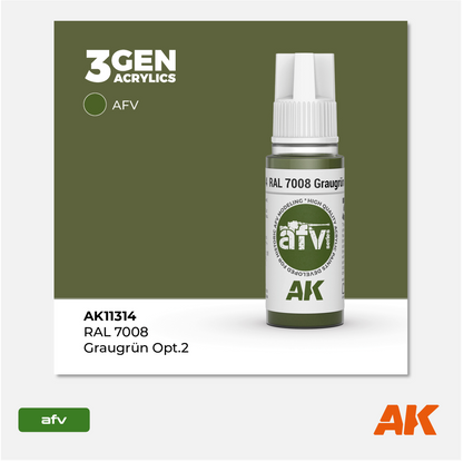AK 3Gen Acrylics - Graurün RAL 7008 Option 2