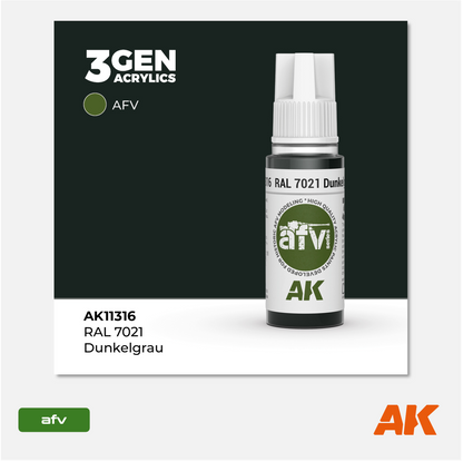 AK 3Gen Acrylics - Dunkelgrau RAL 7021