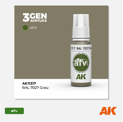 AK 3Gen Acrylics - Grau RAL 7027