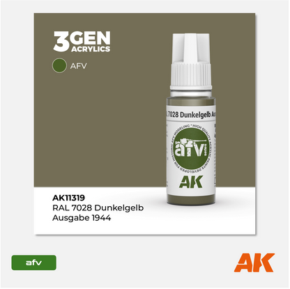 AK 3Gen Acrylics - Dunkelgelb RAL 7028 - Ausgabe 1944