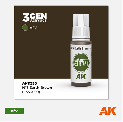 AK 3Gen Acrylics - N°5 Earth Brown - FS 30099