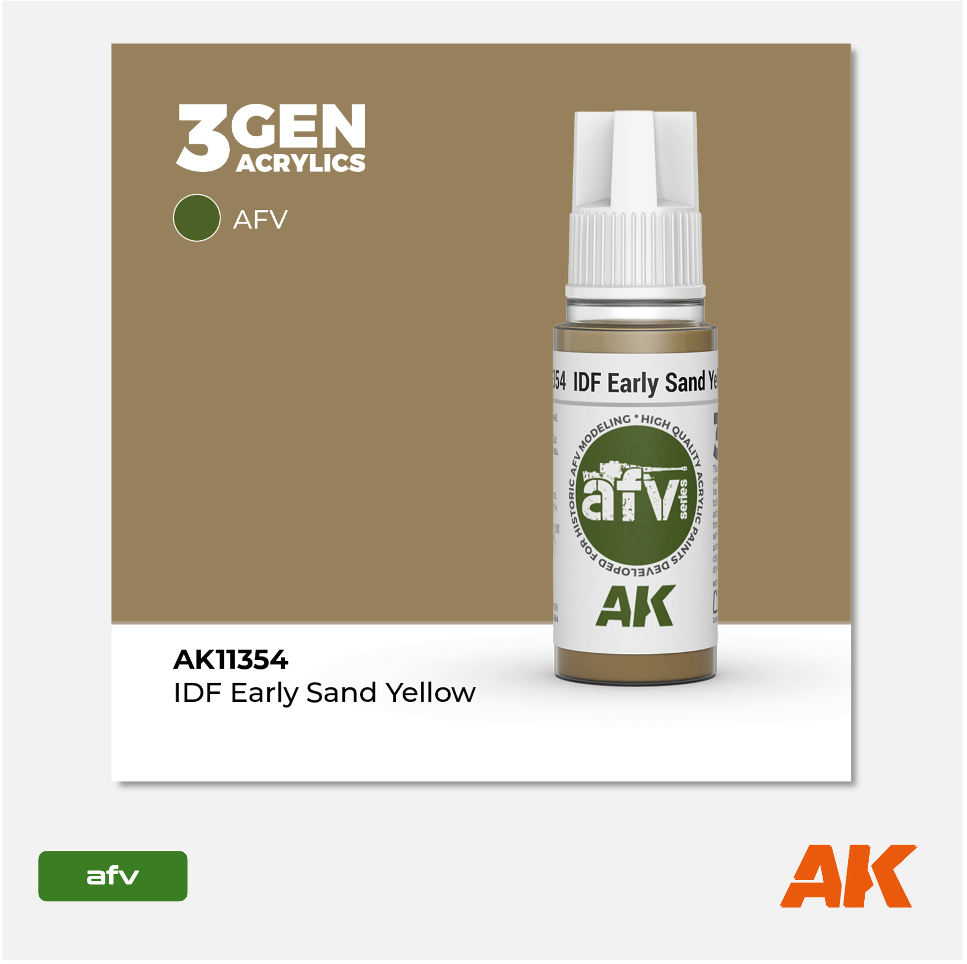AK 3Gen Acrylics - IDF Early Sand Yellow