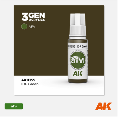 AK 3Gen Acrylics - IDF Green