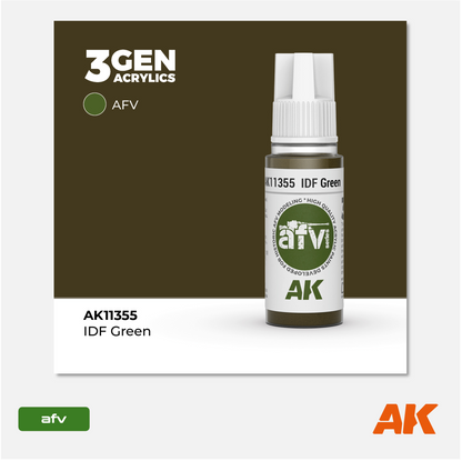 AK 3Gen Acrylics - IDF Green