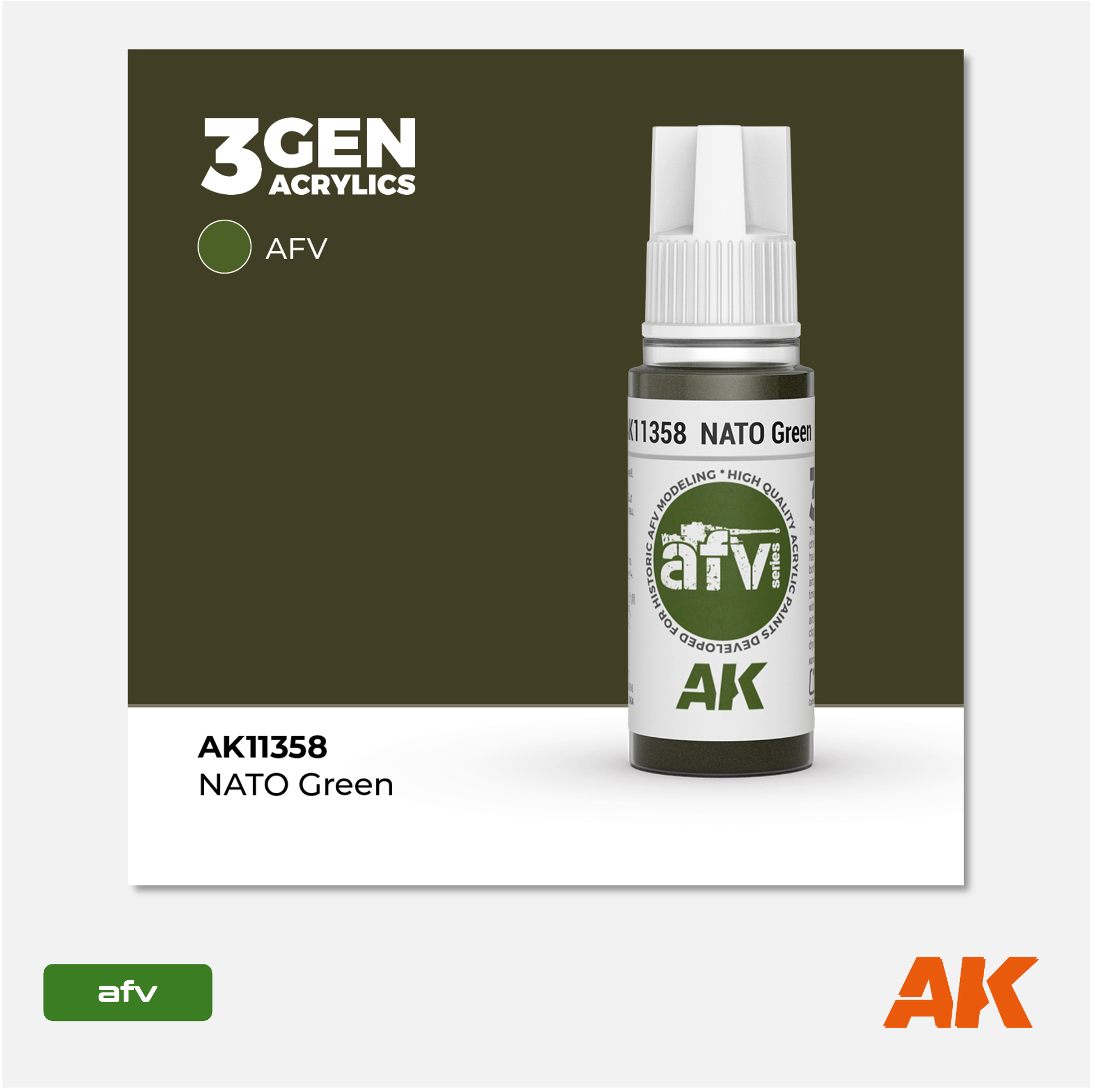 AK 3Gen Acrylics - NATO Green