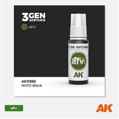 AK 3Gen Acrylics - NATO Black