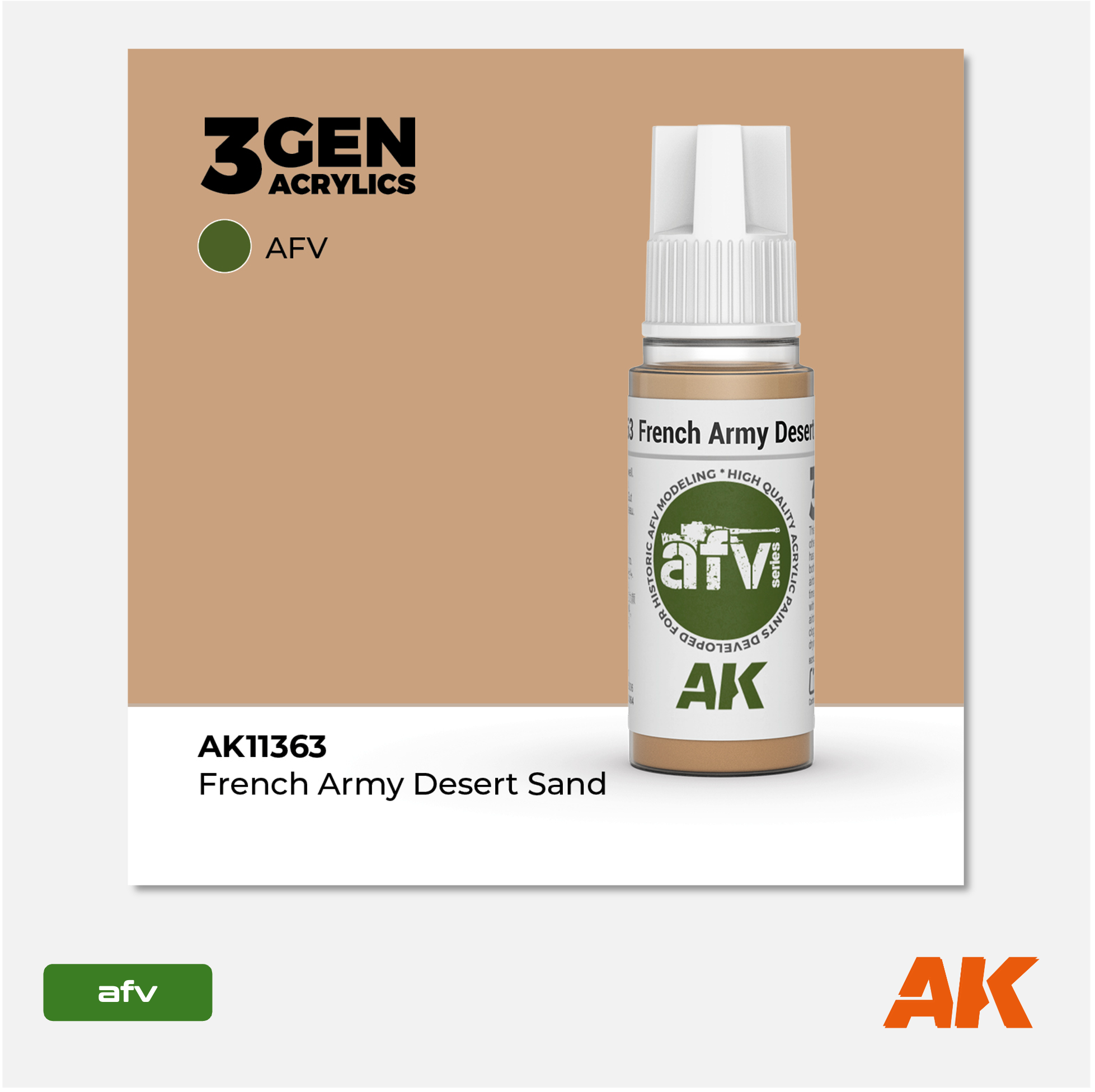 AK 3Gen Acrylics - French Army Desert Sand
