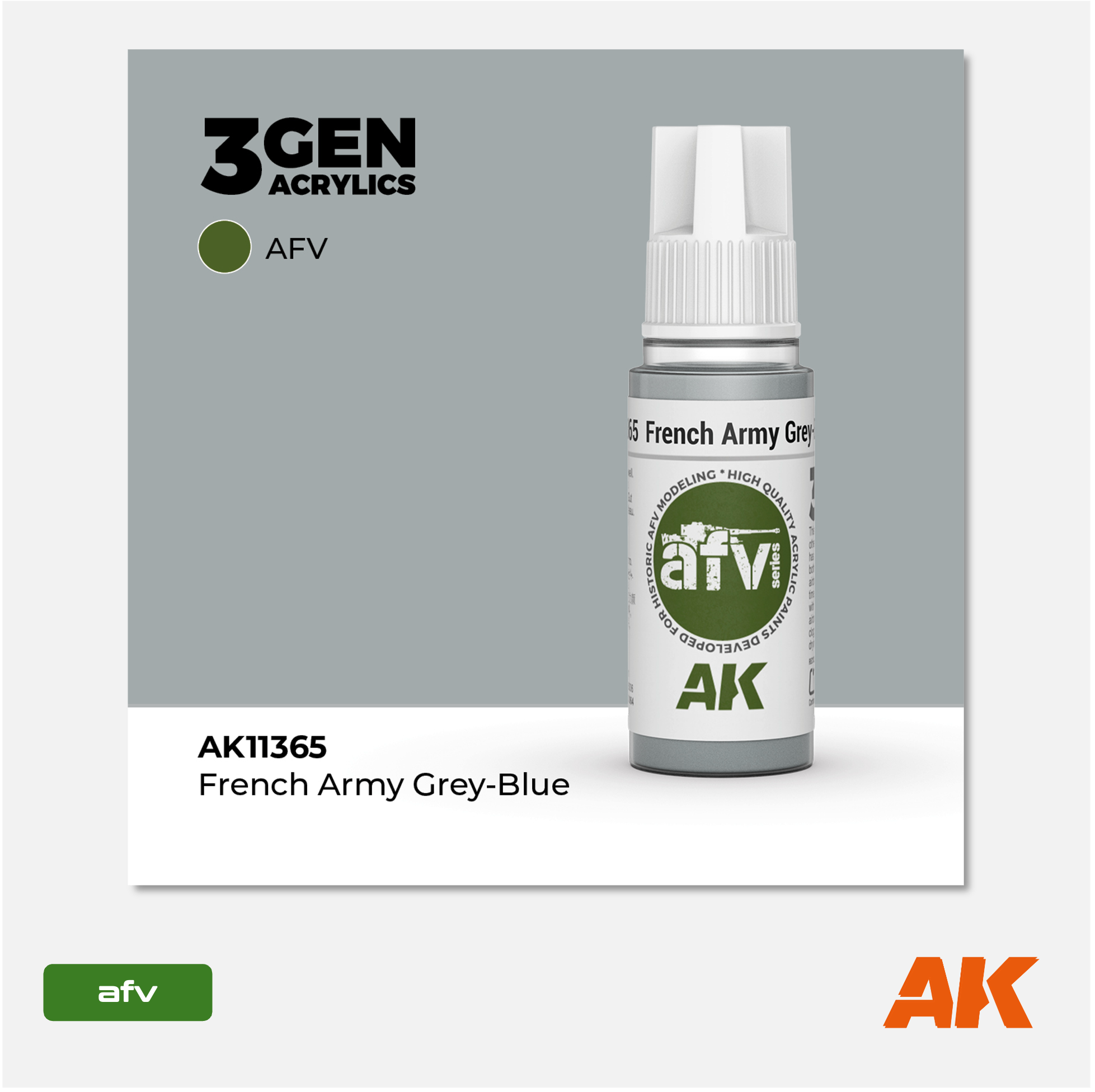 AK 3Gen Acrylics - French Army Grey-Blue