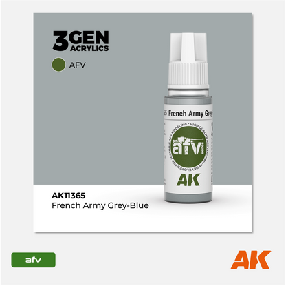 AK 3Gen Acrylics - French Army Grey-Blue