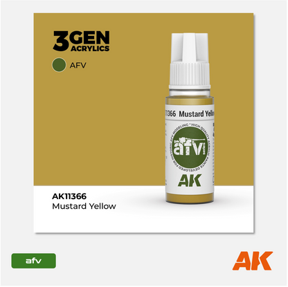 AK 3Gen Acrylics - Mustard Yellow