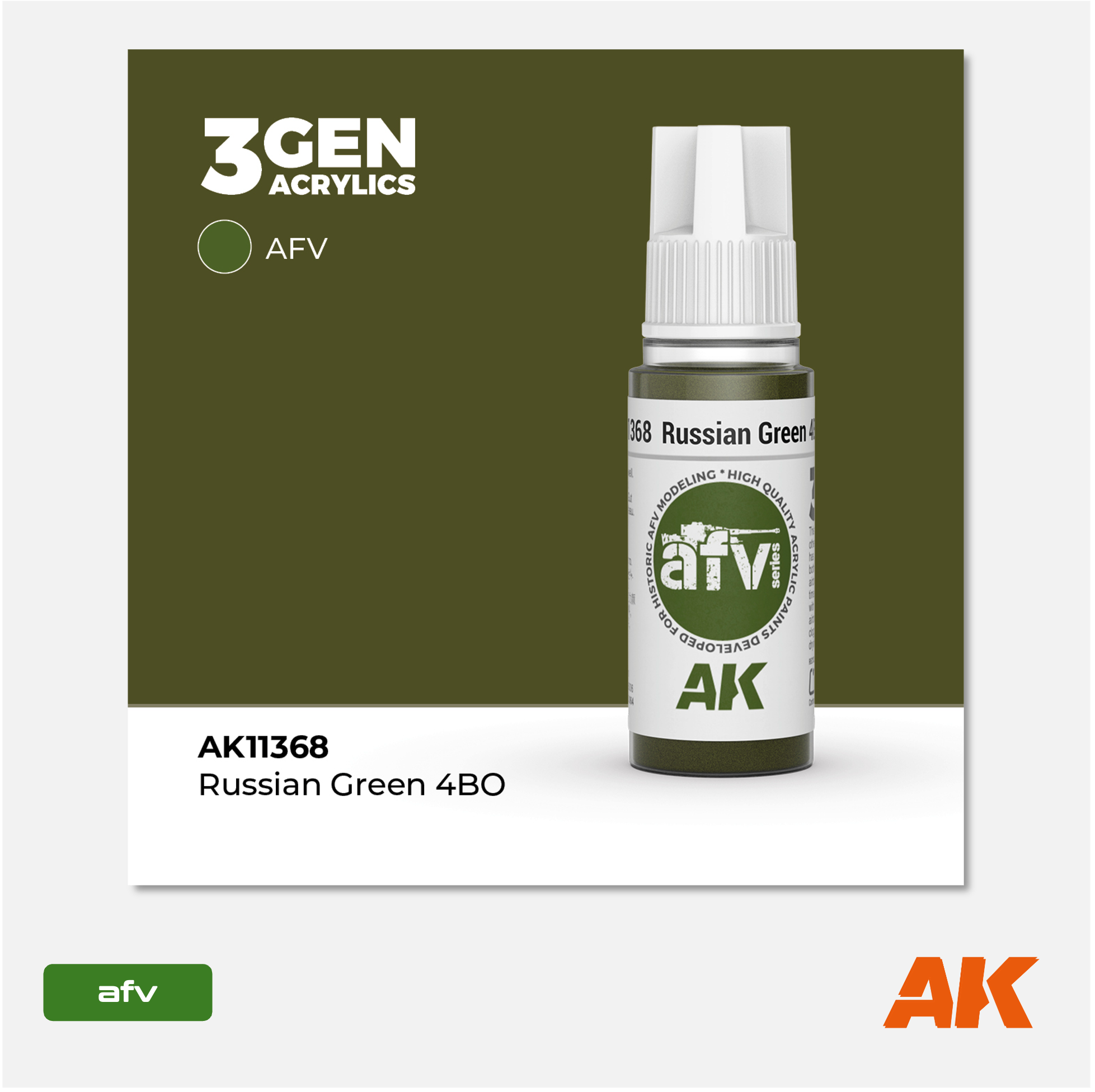 AK 3Gen Acrylics - Russian Green 4BO