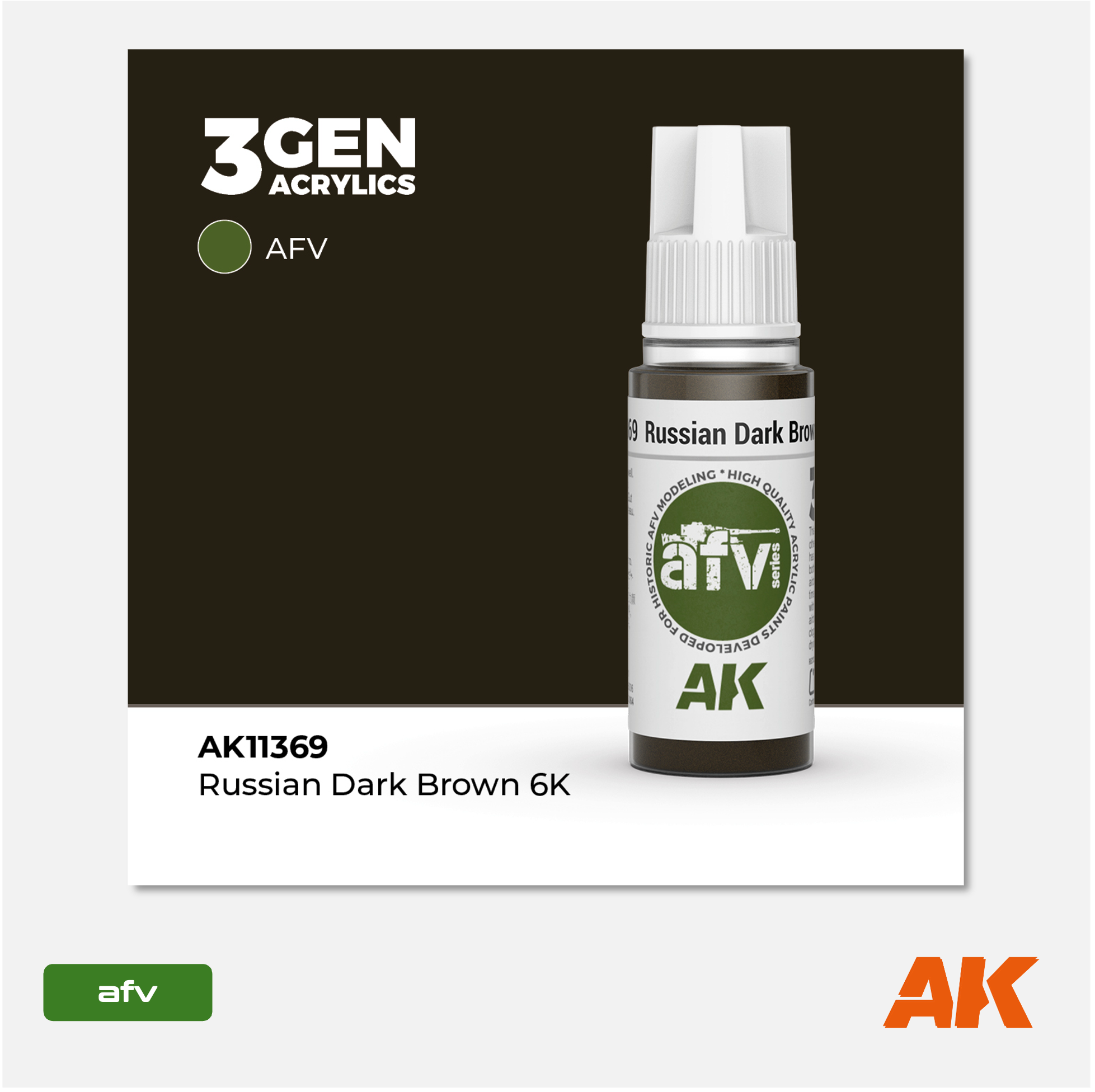 AK 3Gen Acrylics - Russian Brown 6K
