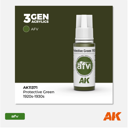AK 3Gen Acrylics - Protective Green 1920s - 1930s