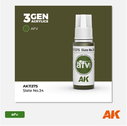 AK 3Gen Acrylics - Slate N°34
