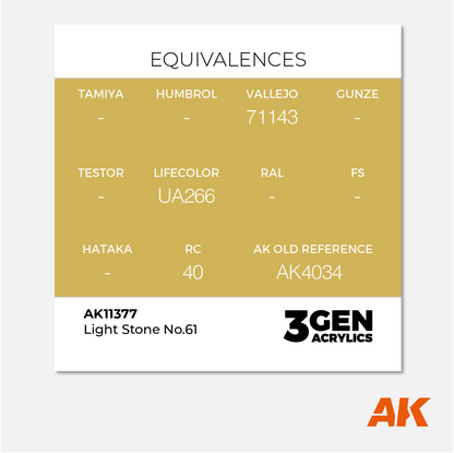 AK 3Gen Acrylics - Light Stone N°61