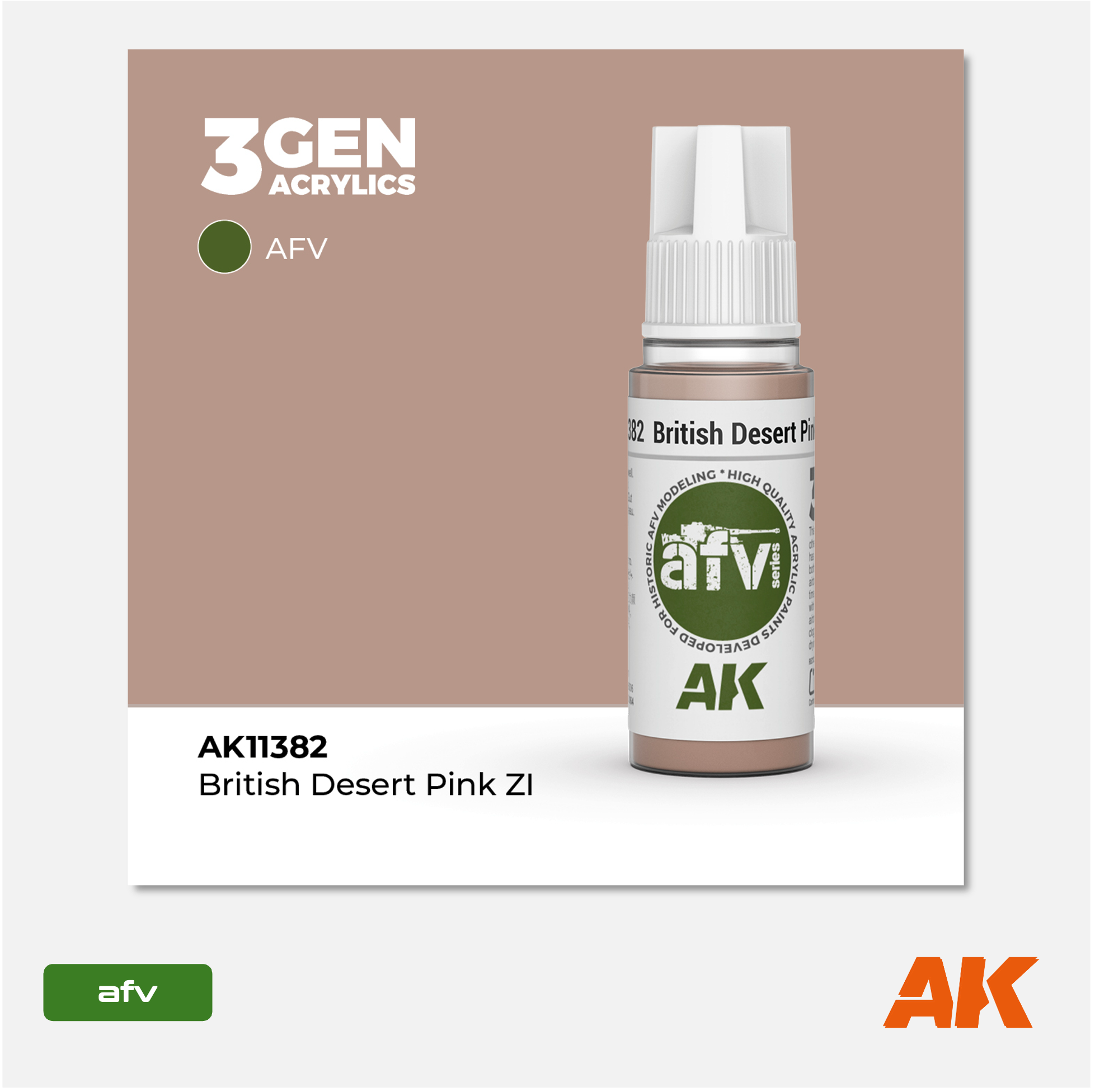AK 3Gen Acrylics - British Desert Pink ZI