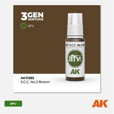 AK 3Gen Acrylics - S.C.C. N°2 Brown