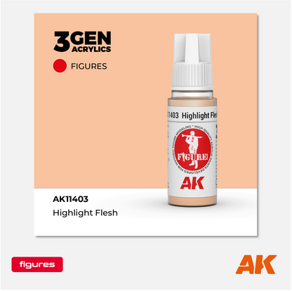 AK 3Gen Acrylics - Highlight Flesh