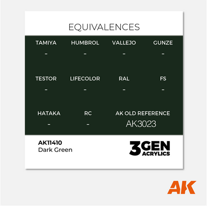 AK 3Gen Acrylics - Dark Green