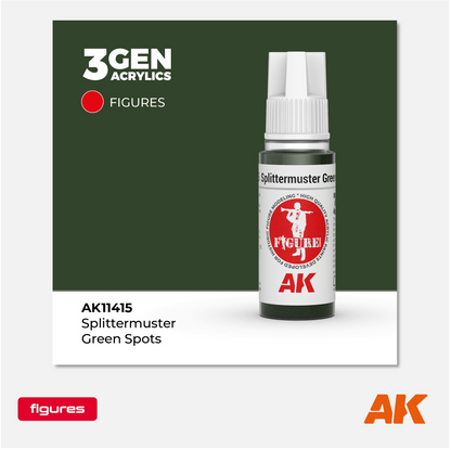 AK 3Gen Acrylics - Splittermuster Green Spots