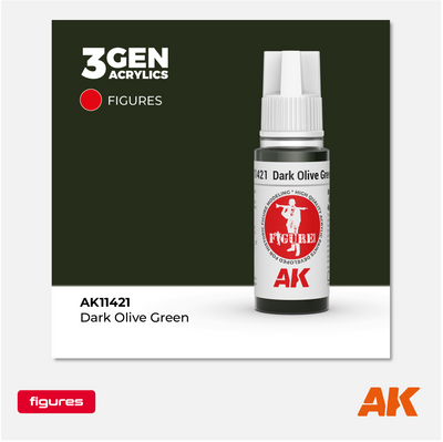 AK 3Gen Acrylics - Dark Olive Green