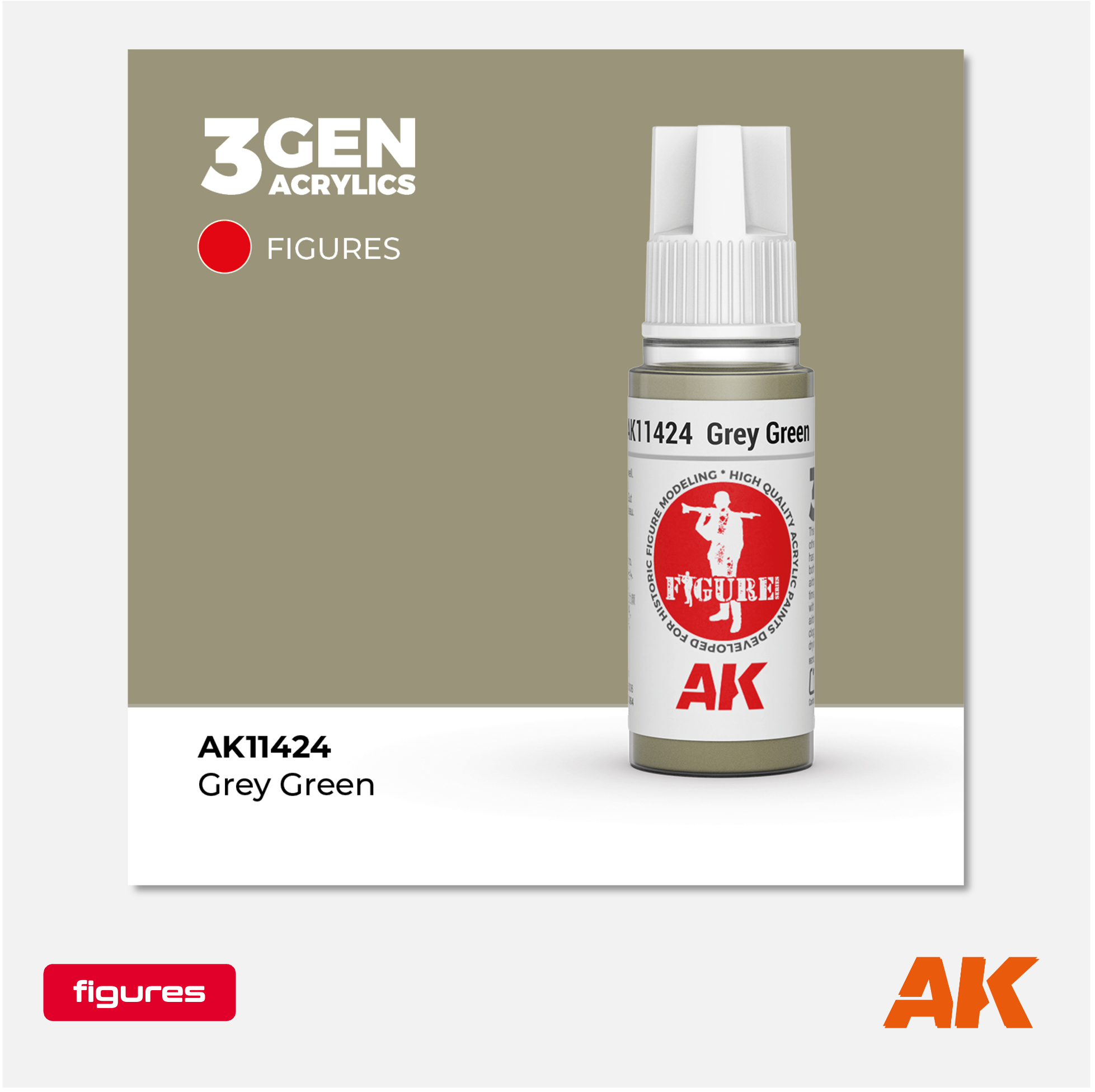 AK 3Gen Acrylics - Grey Green