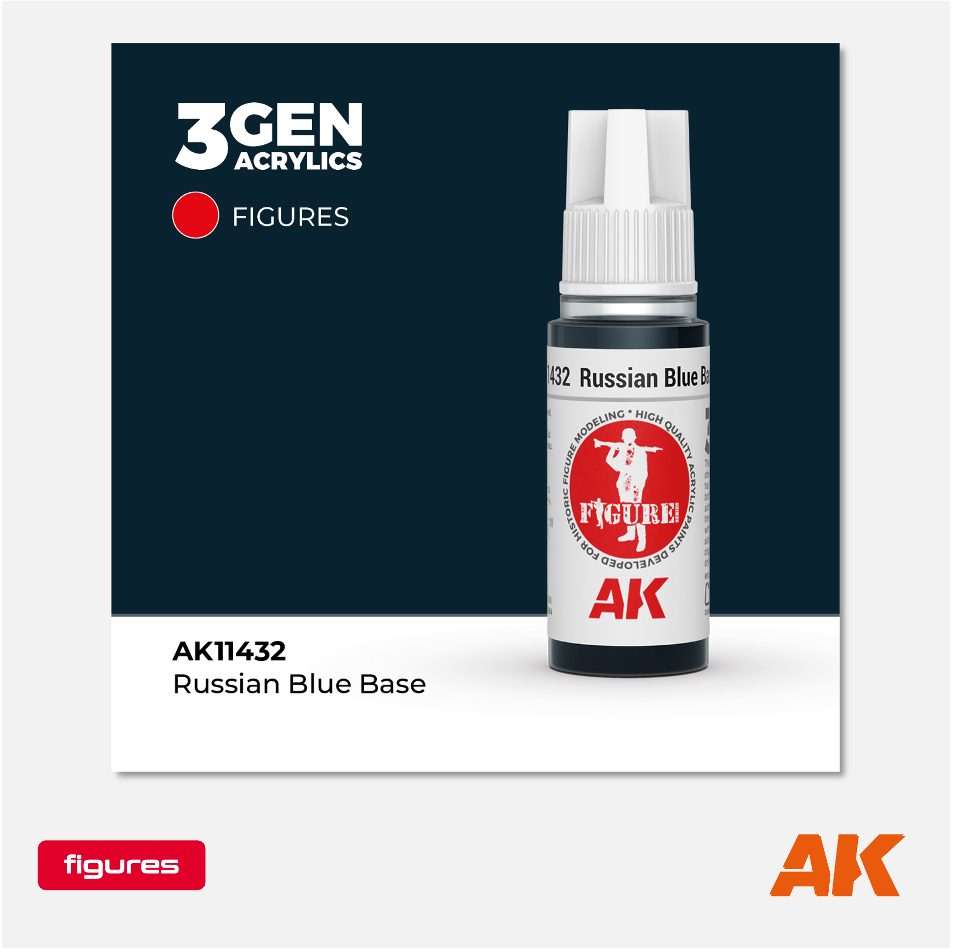 AK 3Gen Acrylics - Russian Blue Base