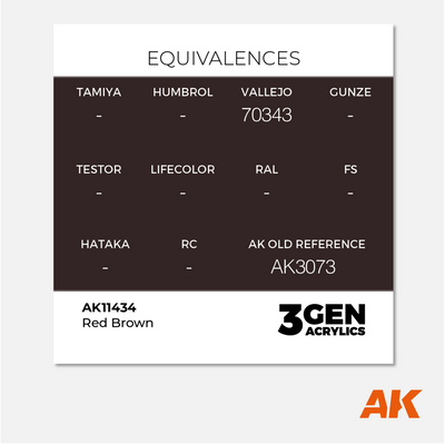 AK 3Gen Acrylics - Red Brown