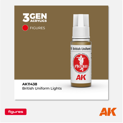 AK 3Gen Acrylics - British Uniform Lights