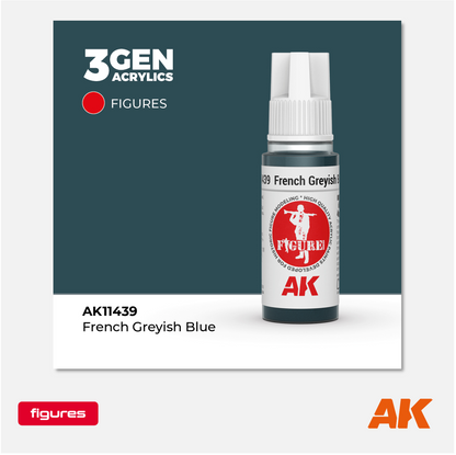 AK 3Gen Acrylics - French Greyish Blue