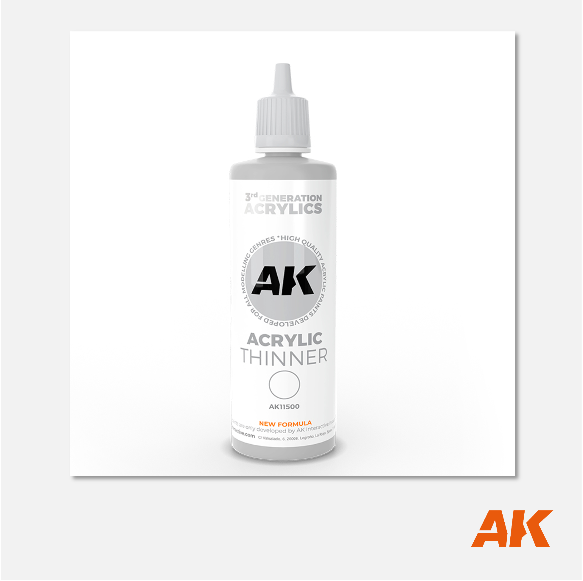 AK Interactive - 3gen Acrylics Thinner 100ml - AK11500 - Gothaforce