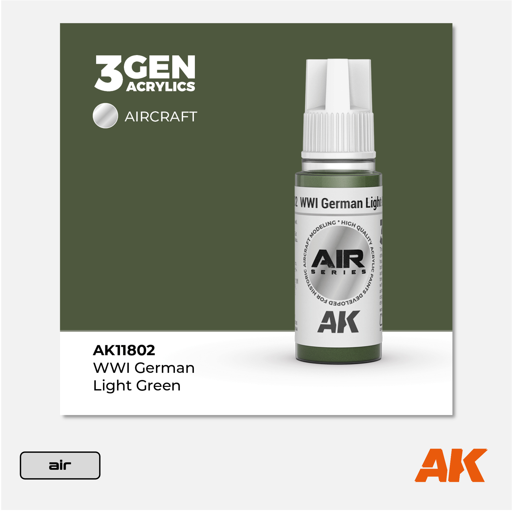 AK 3Gen Acrylics - WWI German Light Green