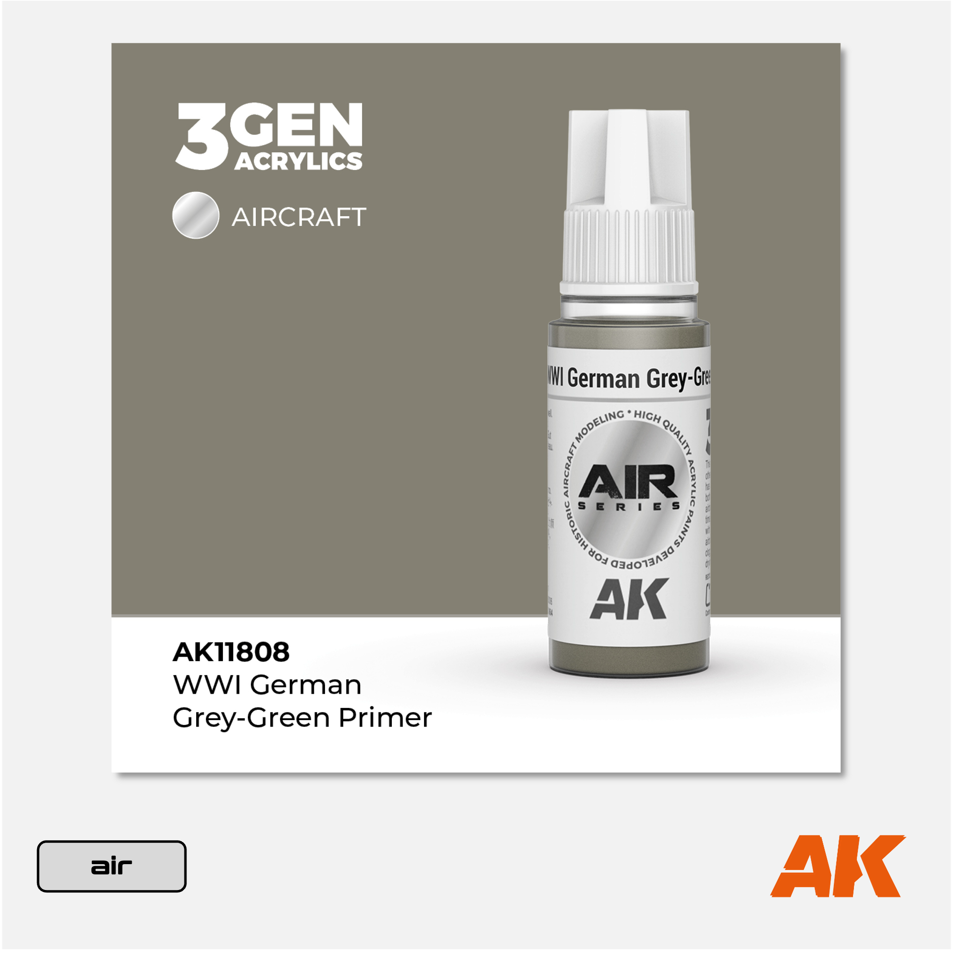 AK 3Gen Acrylics - WWI German Grey-Green Primer