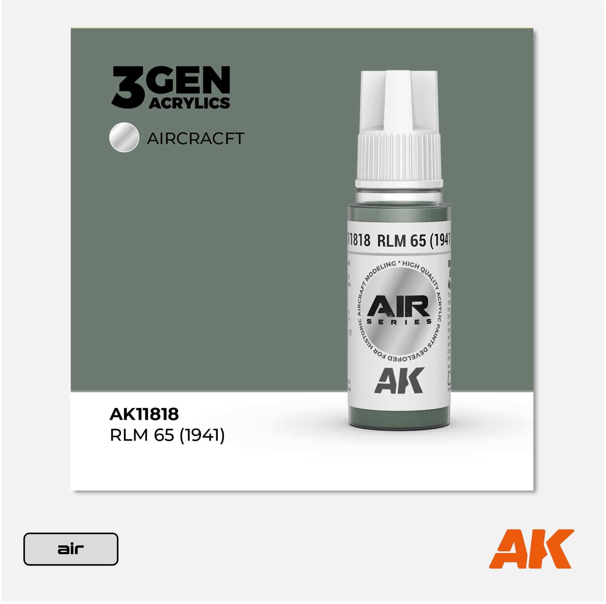 AK 3Gen Acrylics - RLM 65 (1941)