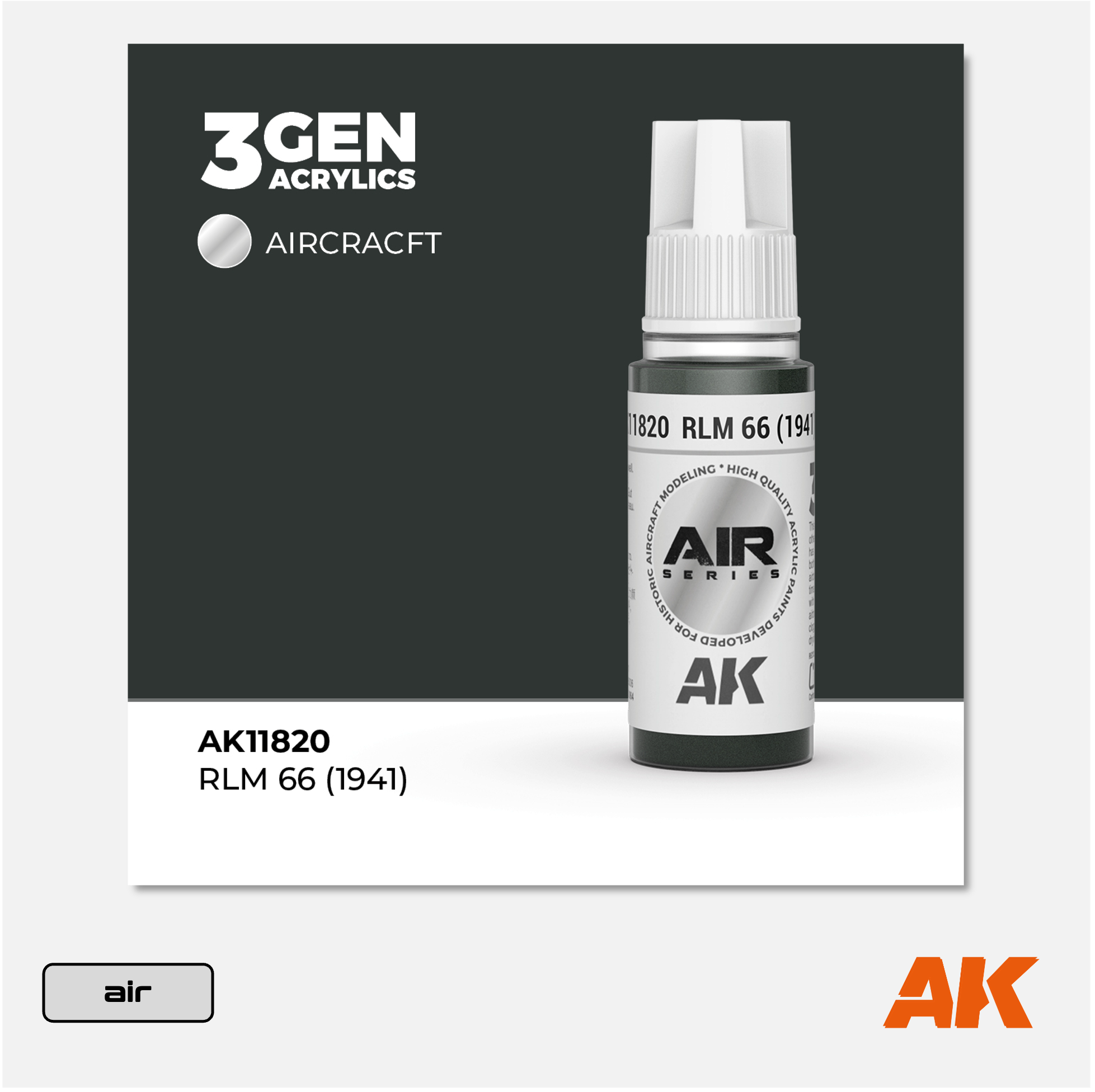 AK 3Gen Acrylics - RLM 66 (1941)