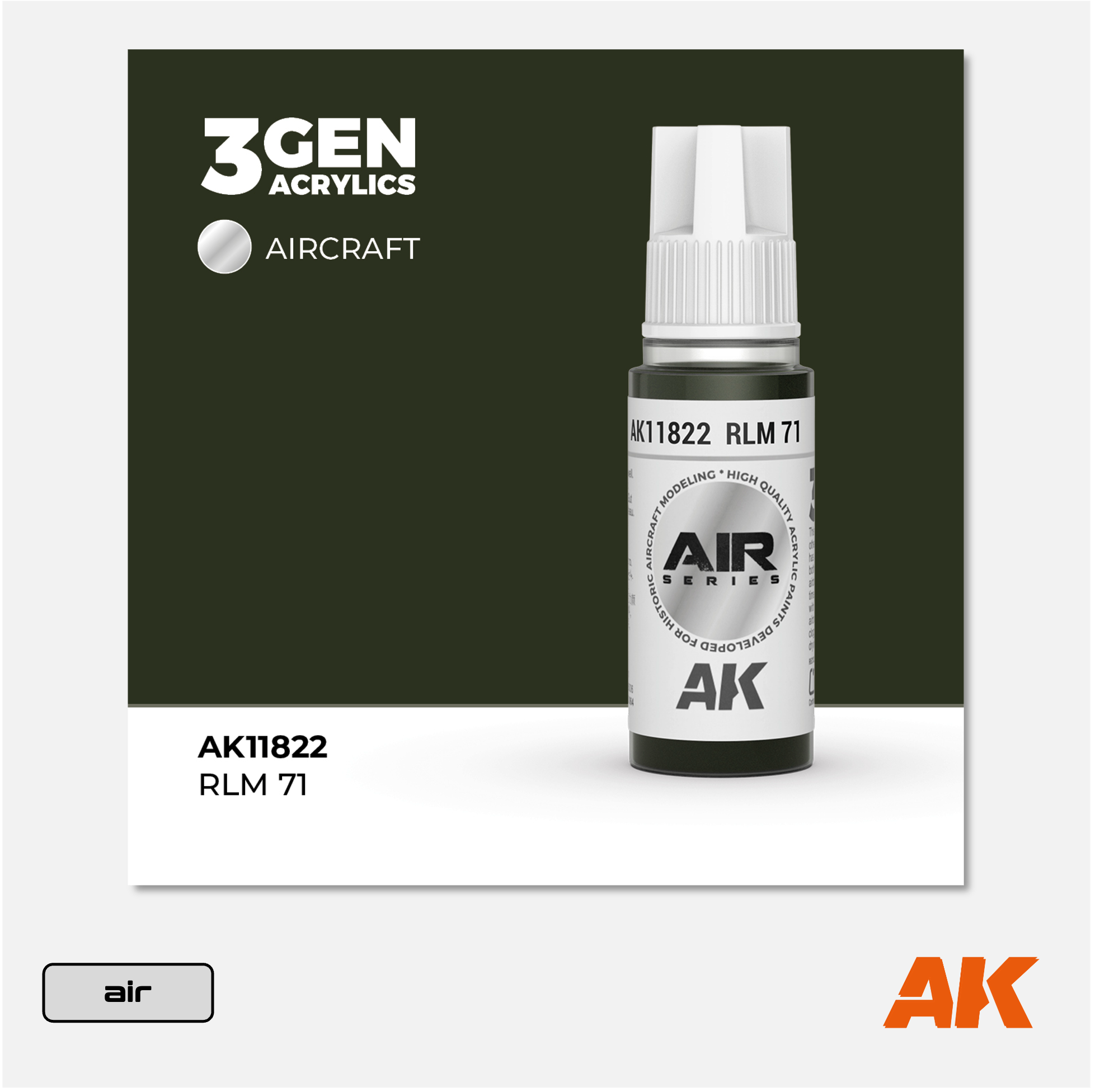 AK 3Gen Acrylics - RLM 71