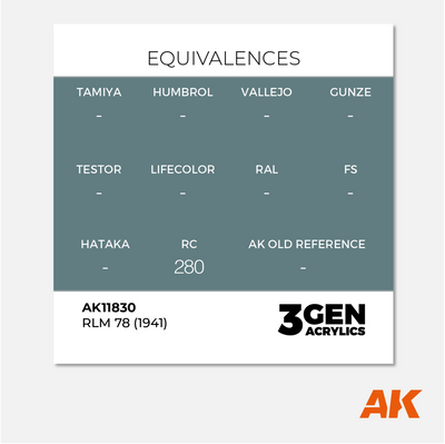 AK 3Gen Acrylics - RLM 78 (1941)