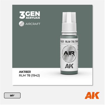 AK 3Gen Acrylics - RLM 78 (1942)