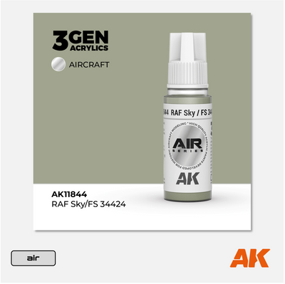 AK 3Gen Acrylics - RAF Medium Sea Grey BS381c/637