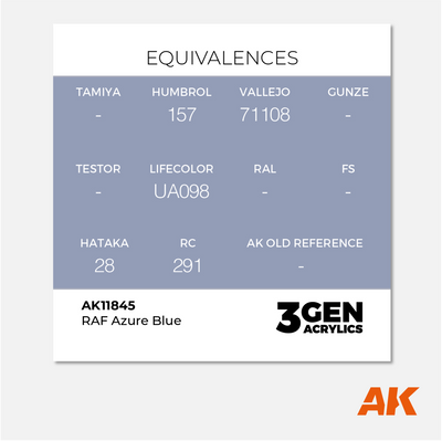 AK 3Gen Acrylics - RAF Azure Blue