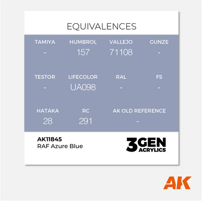 AK 3Gen Acrylics - RAF Azure Blue
