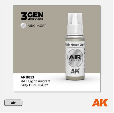 AK 3Gen Acrylics - RAF Light Aircraft Grey BS381C/627