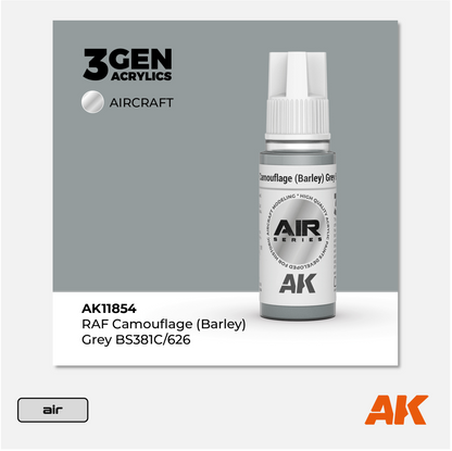 AK 3Gen Acrylics - RAF Camouflage (Barley) Grey BS381C/626