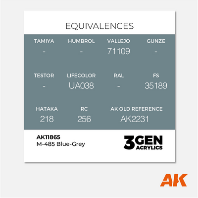 AK 3Gen Acrylics - M-485 Blue-Grey